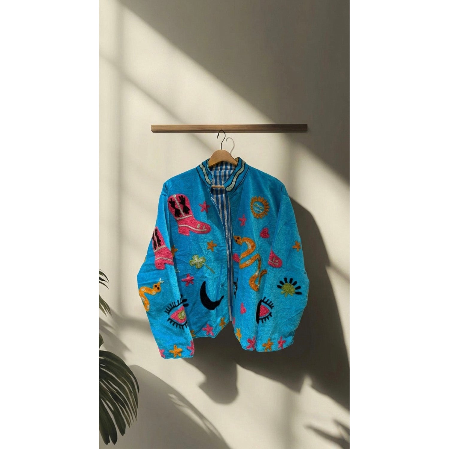 EMBROIDERED VELVET JACKET