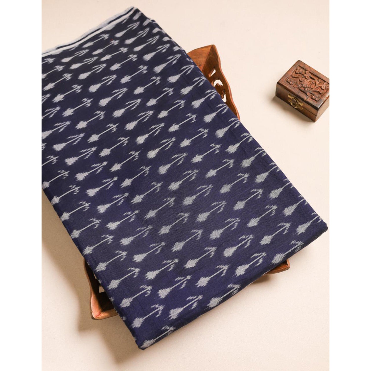 Mercerised Cotton Ikat Fabric