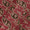 Buy Cotton Coral Colour Paisley Print Natural Kalamkari Fabric Online 2074CH2