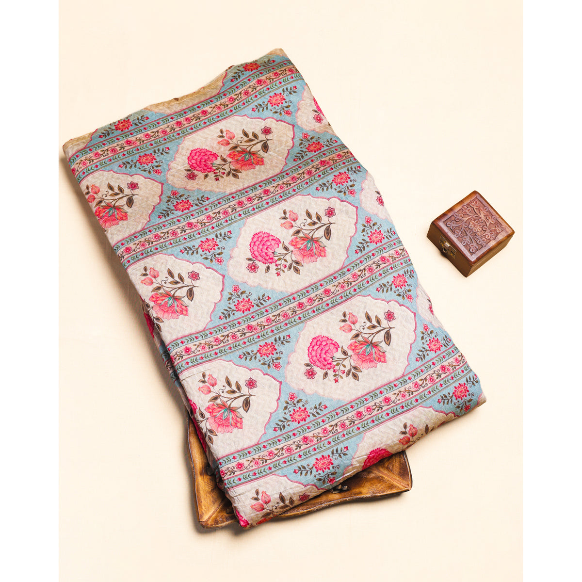 MOGRA CHANDERI PRINTED FABRIC