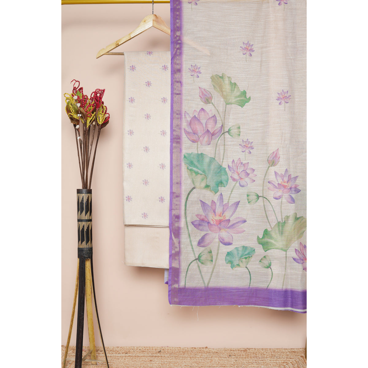 KAMALENDRA - TISSUE SILK PRINTED SUIT SET