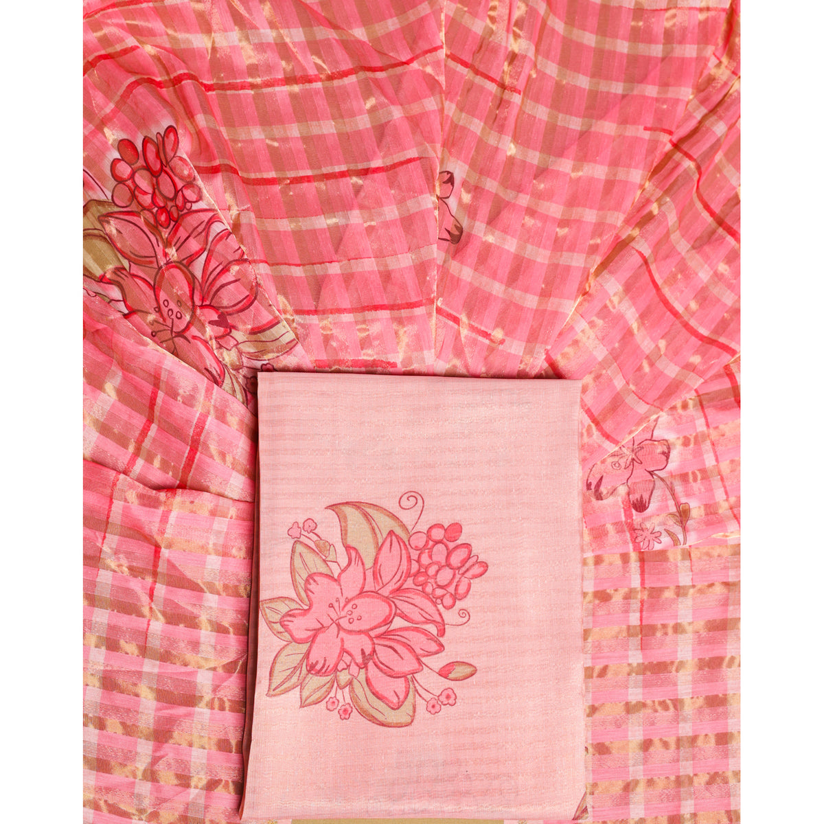 AABHA LUXE - CHANDERI SILK 2 PIECE SET