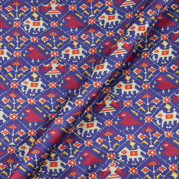 Mashru Gaji Deep Purple Colour Digital Patola Print Fabric Online 2164CI7