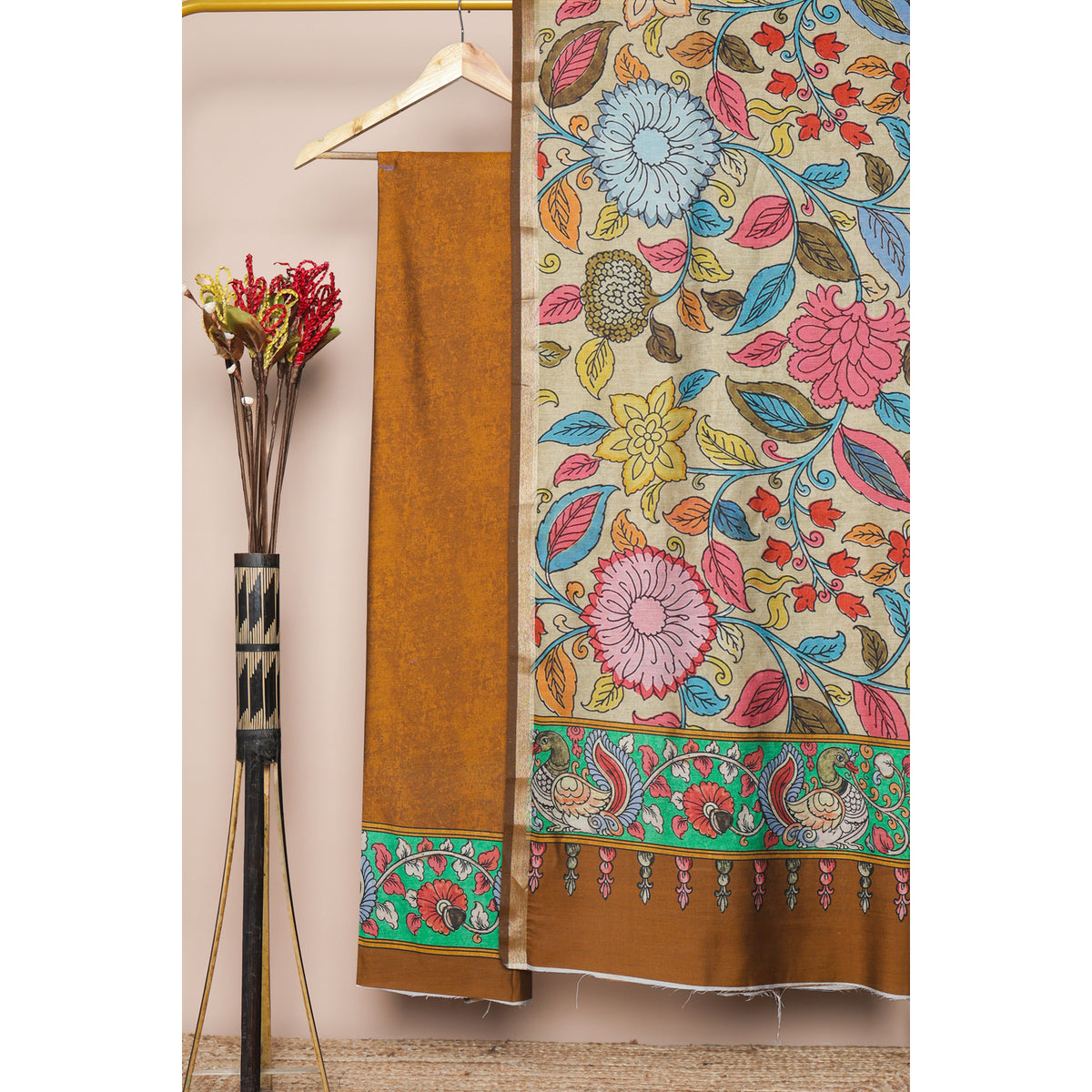 MAHESHWARI SILK PRINTED 2 PIECE SET