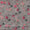 Organza Grey Colour Digital Floral Jaal Print Fabric Online 2223GA