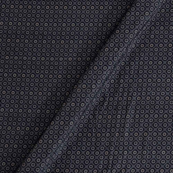 Floral Butti Print Carbon Grey Colour Velvet Fabric Online 2225AI
