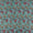 Viscose Chiffon Aqua Marine Colour Digital Floral Print Fabric cut of 0.45 Meter freeshipping - SourceItRight