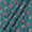Cotton Linen Feel All Over Schiffli Cut Work Aqua Colour Floral Jaal Print Fancy Fabric Online 2241CX