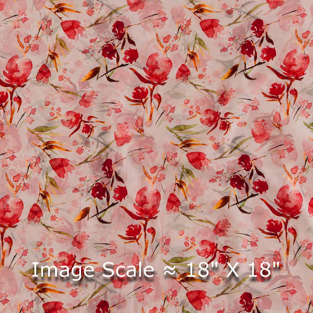 Buy Georgette Petal Pink Colour Leaves Print Poly Fabric Online 2253CBcph9  - SourceItRight