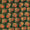 Organza Bottle Green Colour Floral Print Lurex Stripes Fabric Online 2276W