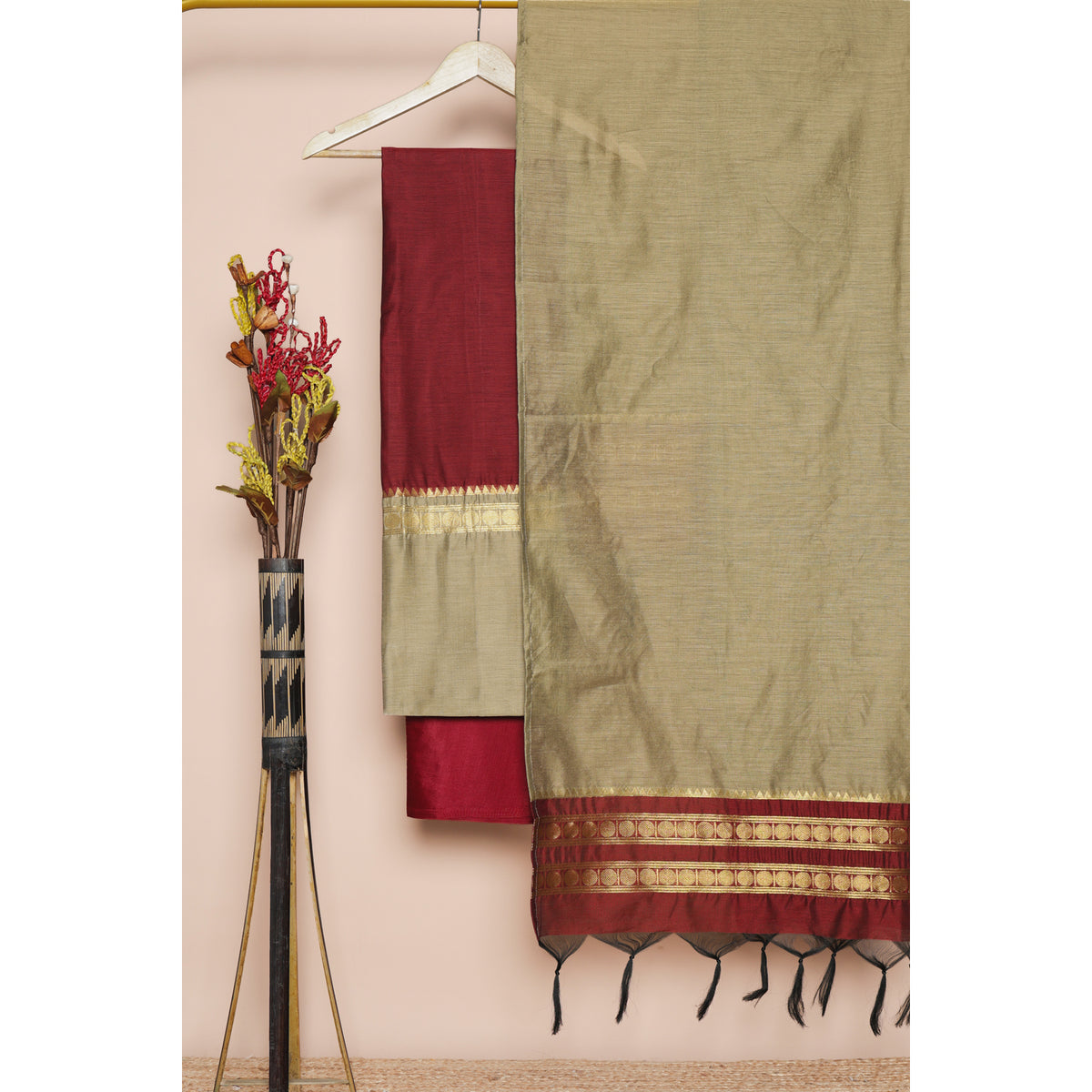 NARAYANPET JACQUARD SILK SUIT SET