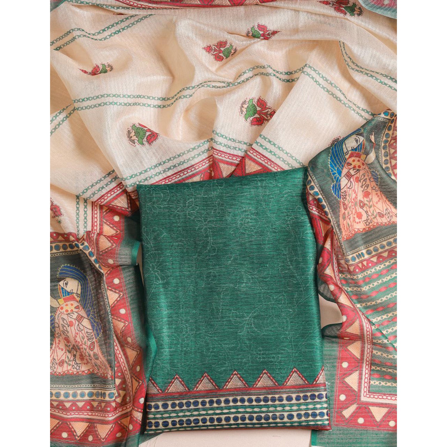 CHANDERI 2 PIECE SET