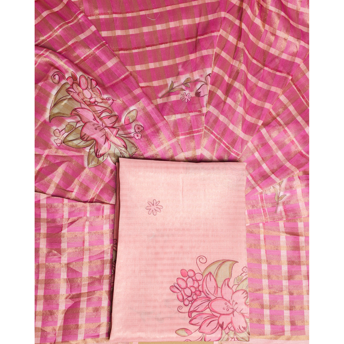 AABHA LUXE - CHANDERI SILK 2 PIECE SET