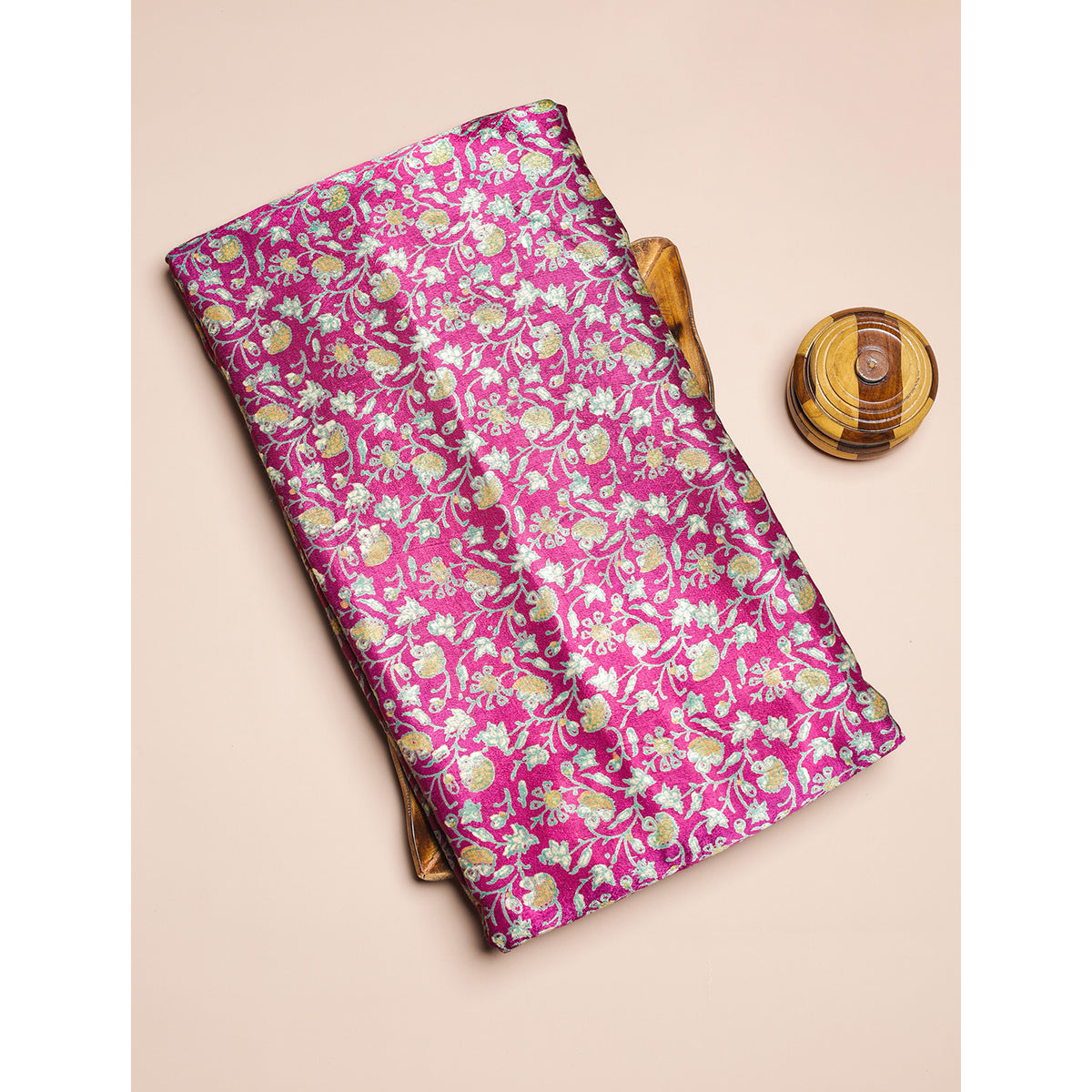 PURE MASHRU GAJJI SILK PRINTED FABRIC