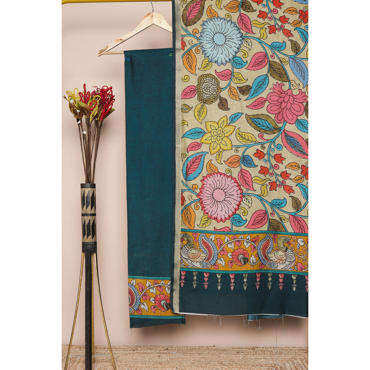 MAHESHWARI SILK PRINTED 2 PIECE SET