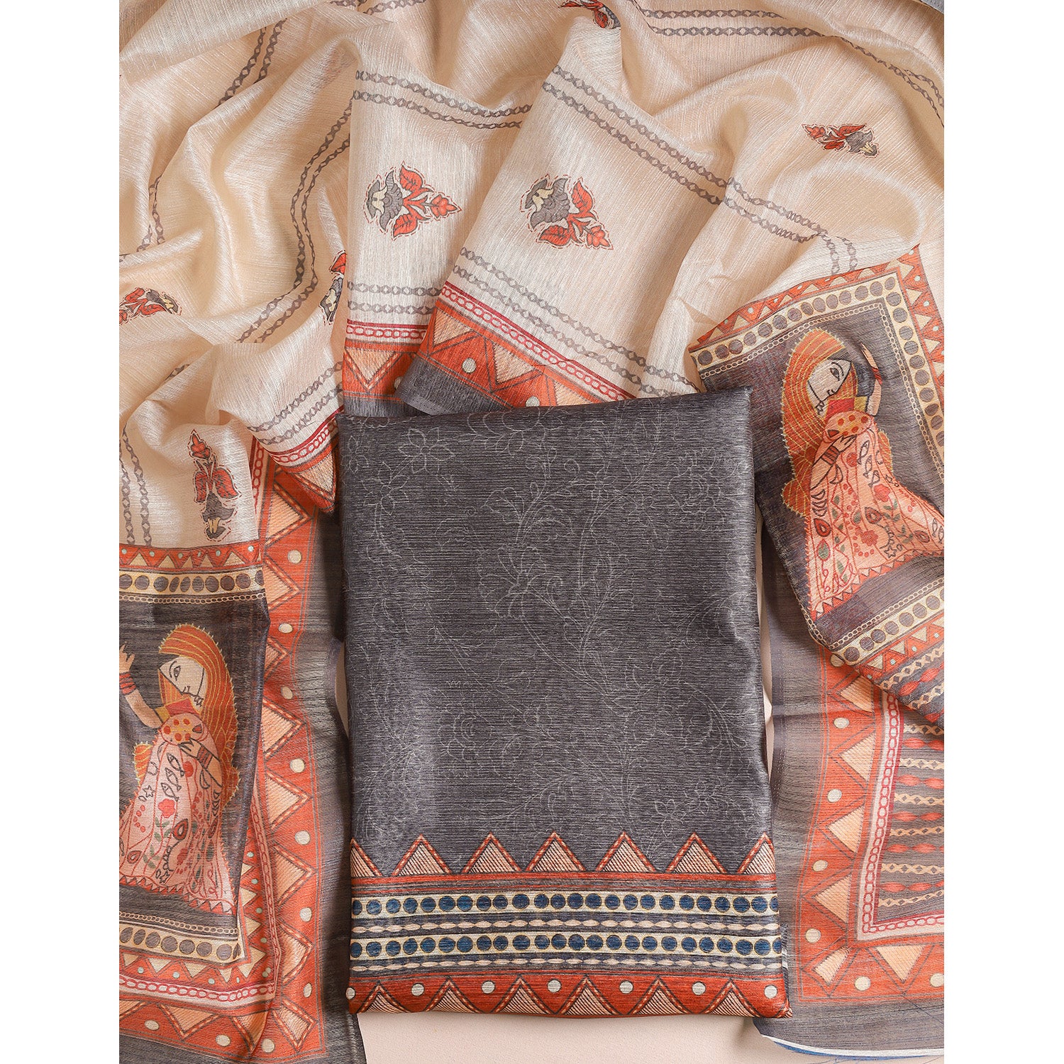 CHANDERI 2 PIECE SET