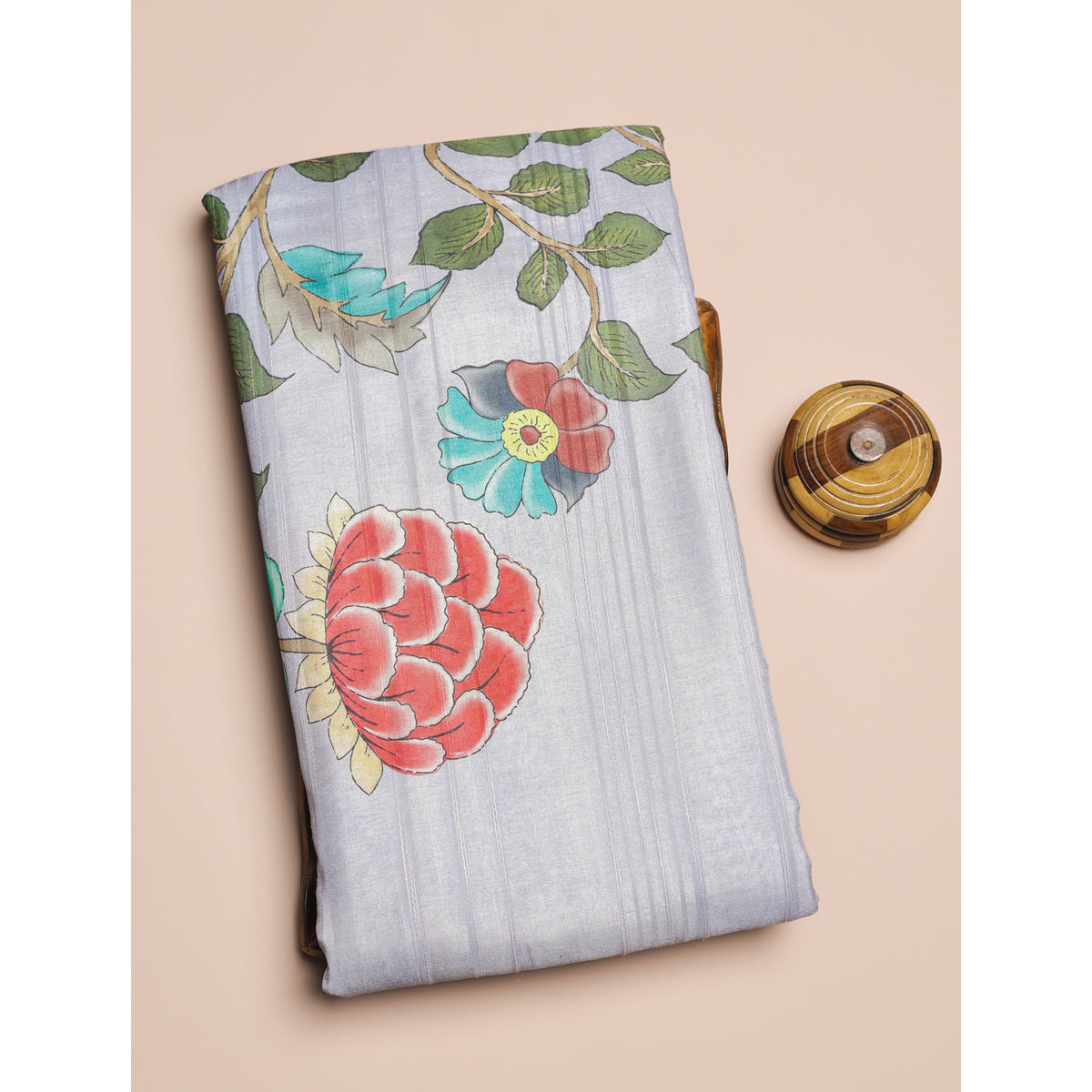 SEMI TUSSAR PRINTED FABRIC