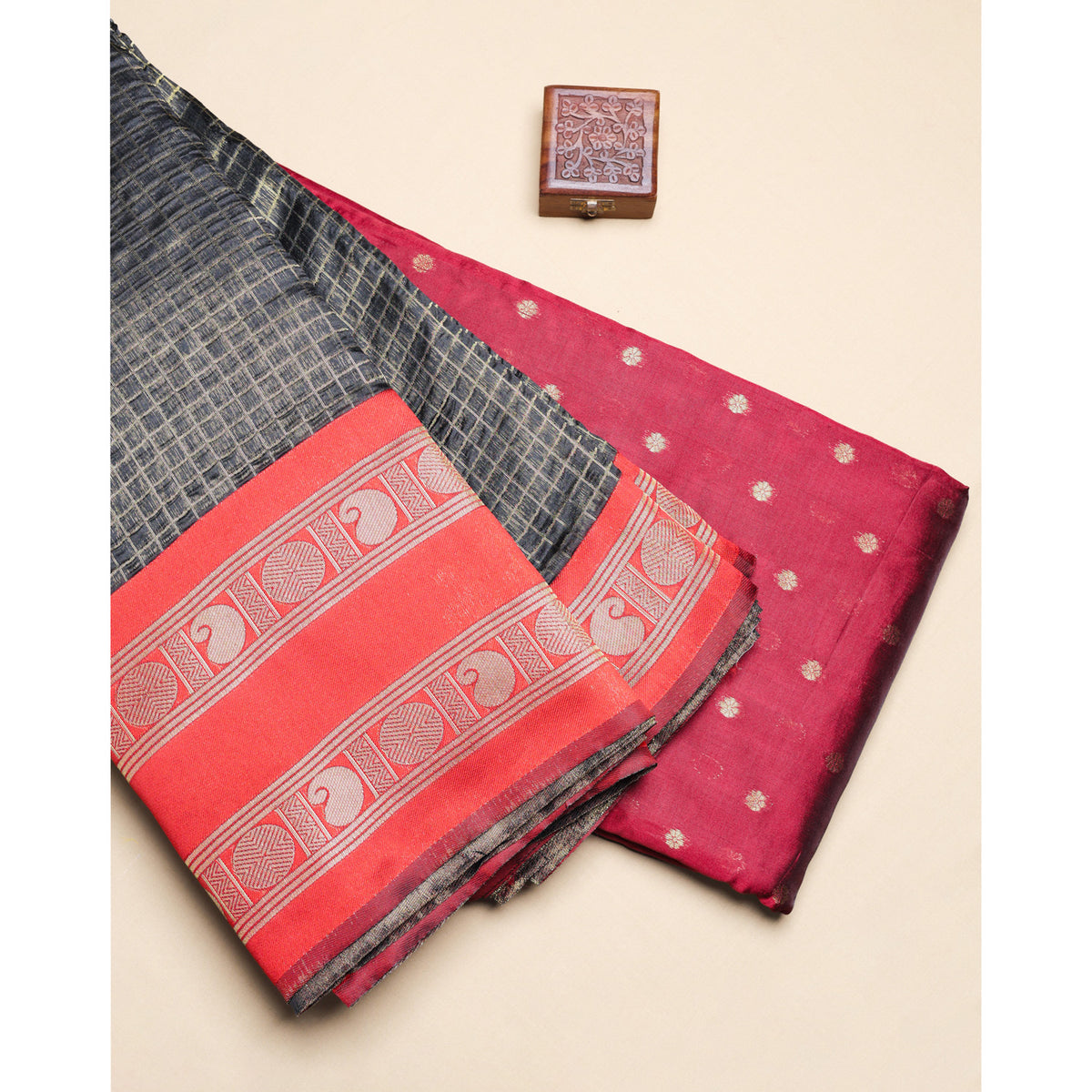 SEMI SILK ZARI WOVEN FABRICS