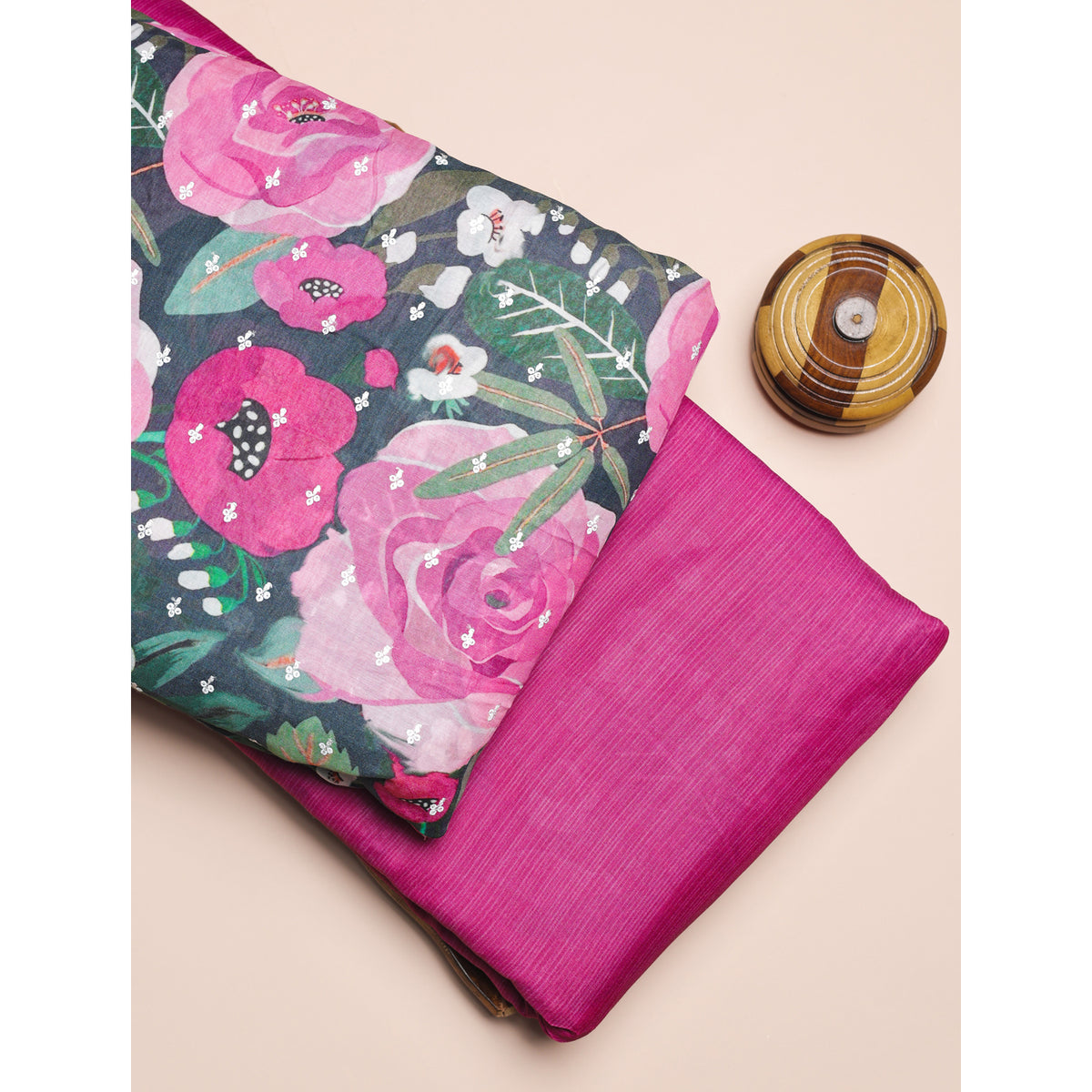 PURE MUL CHANDERI EMBROIDERED & PLAIN FABRICS
