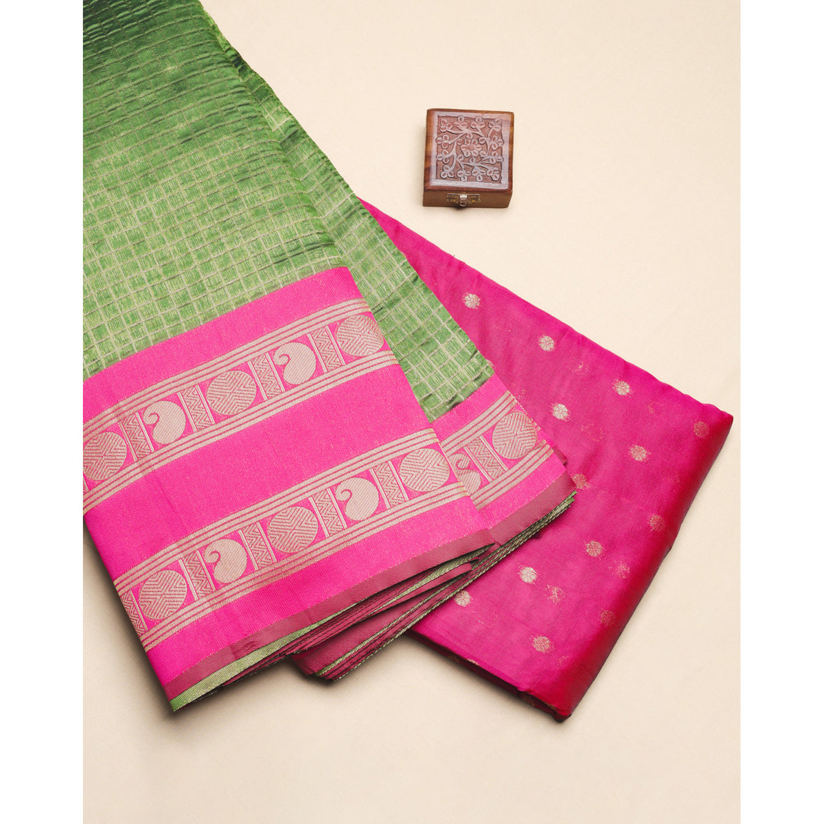 SEMI SILK ZARI WOVEN FABRICS