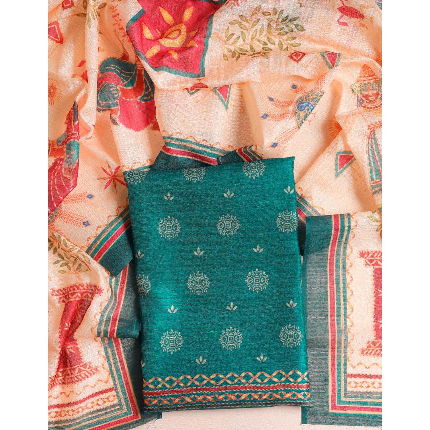 CHANDERI 2 PIECE SET