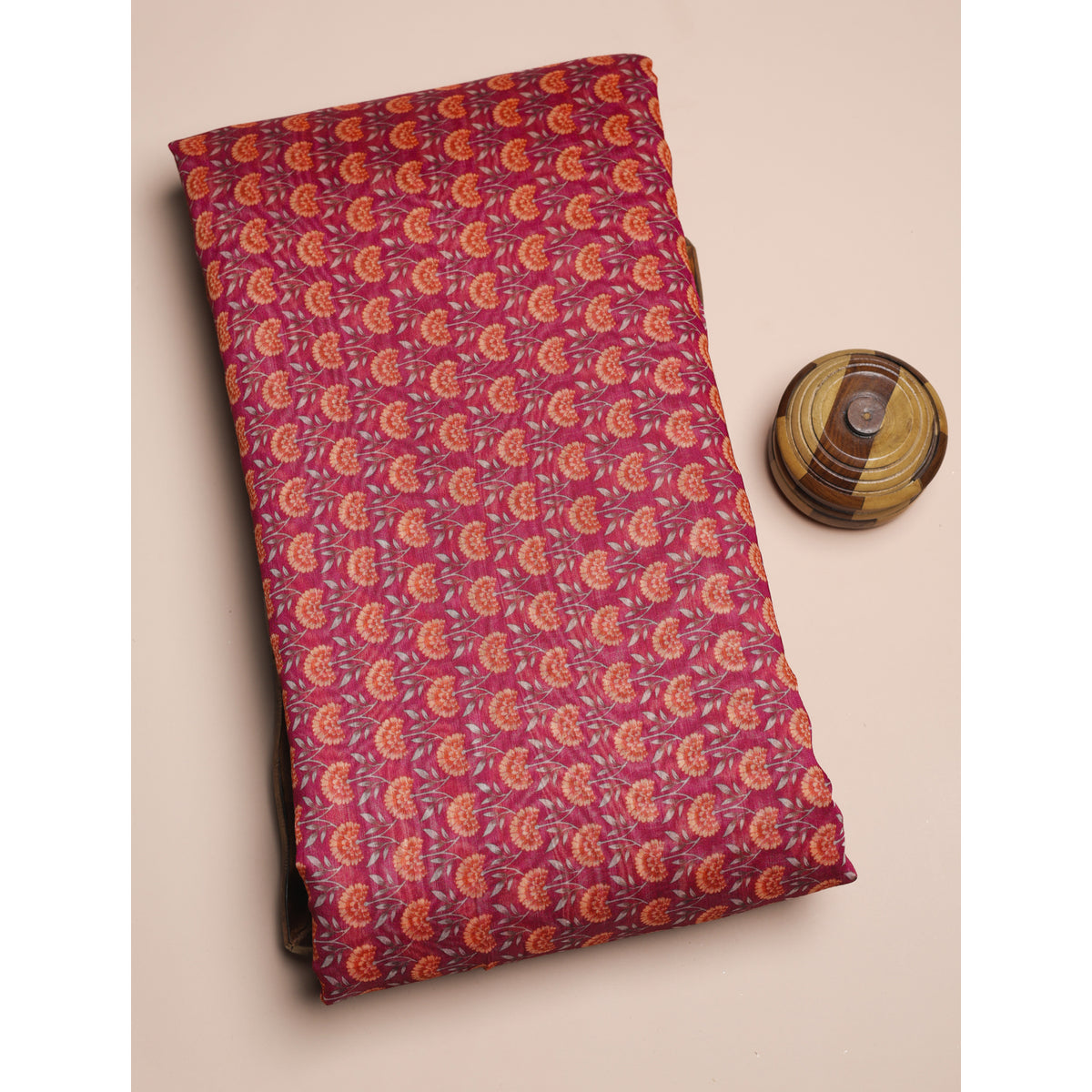 SEMI TUSSAR PRINTED FABRIC