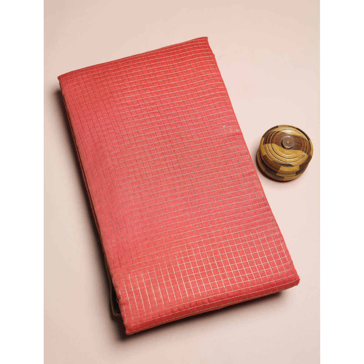 BANARASI SILK CHECKED FABRIC