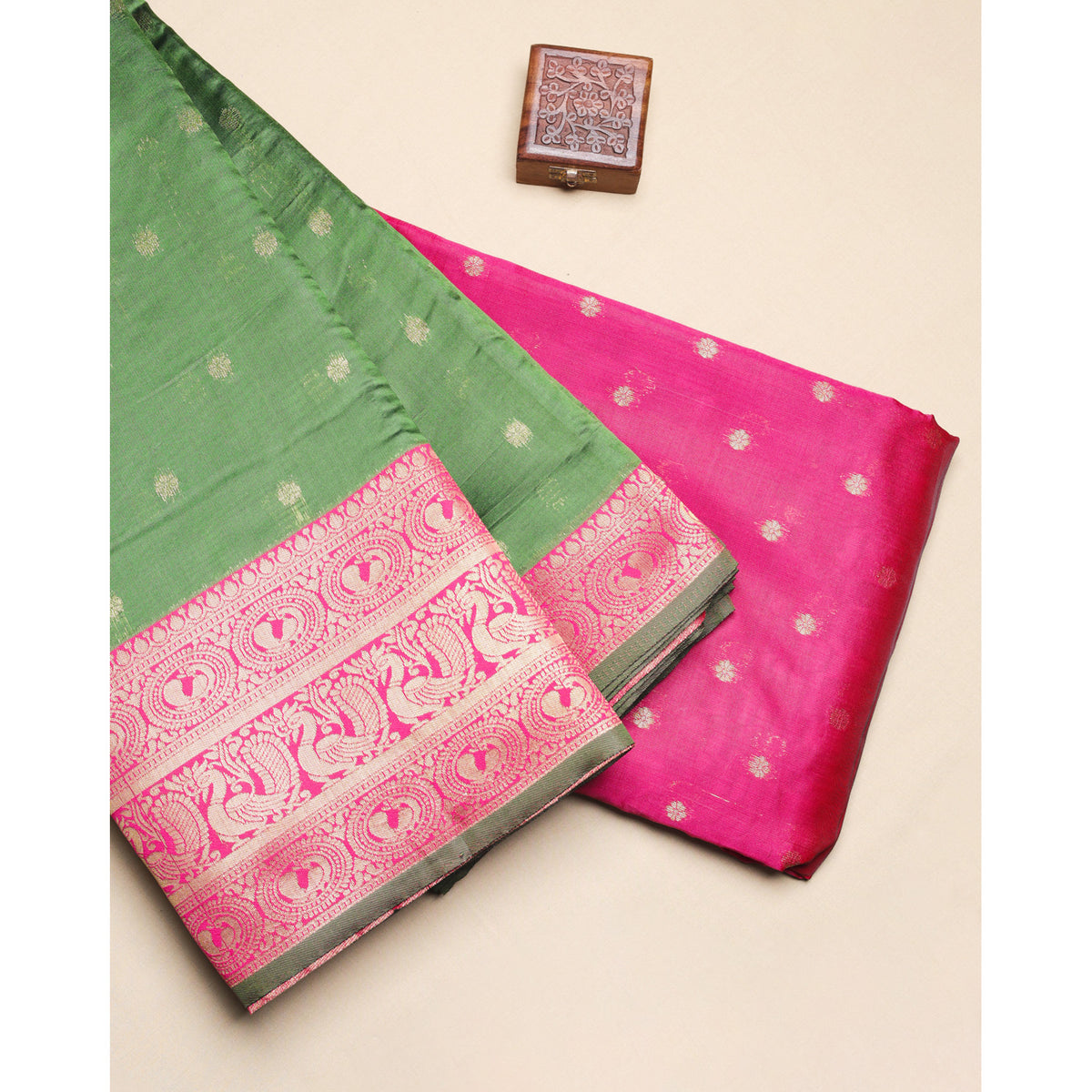 SEMI SILK ZARI WOVEN FABRICS