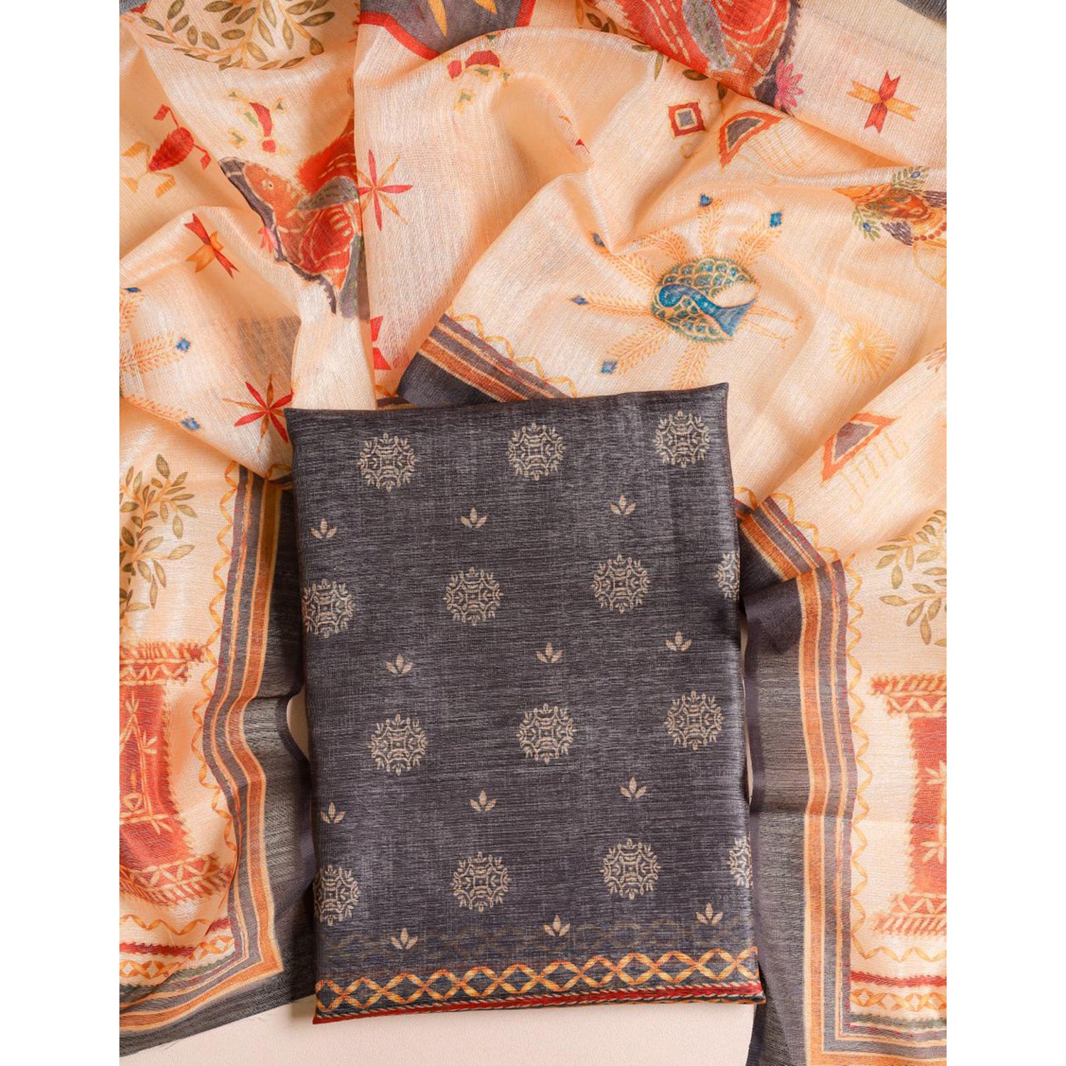 CHANDERI 2 PIECE SET