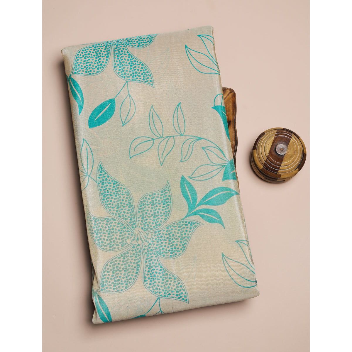 SEMI TUSSAR PRINTED FABRIC