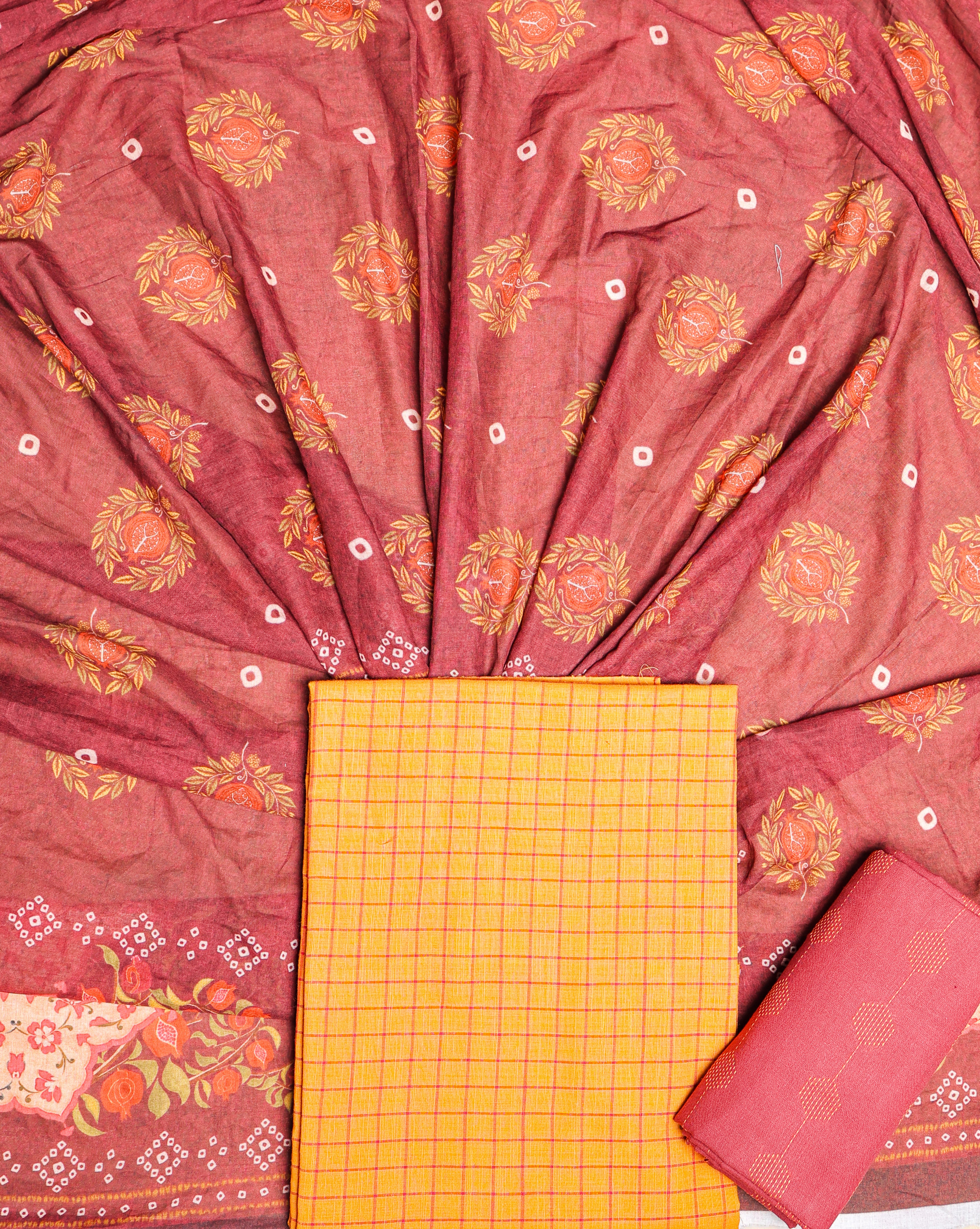 PURE COTTON HANDLOOM SUIT SET