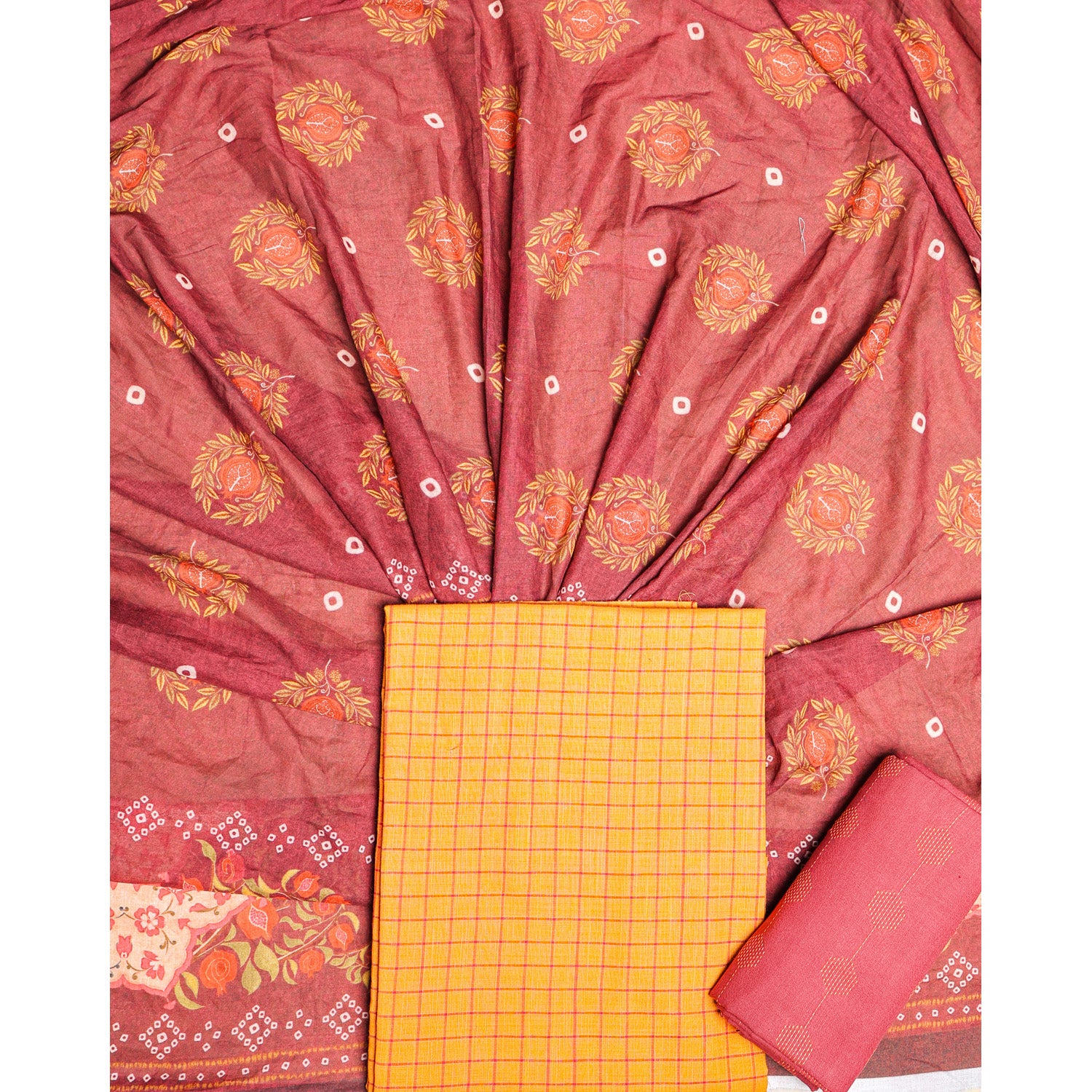 PURE COTTON HANDLOOM SUIT SET