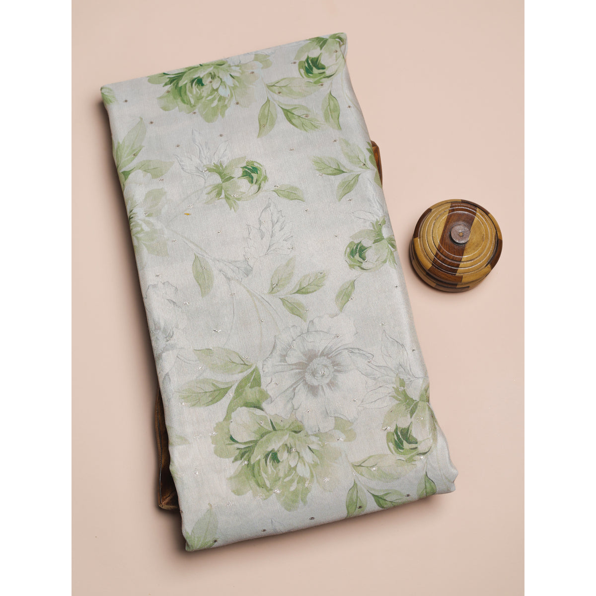 SEMI TUSSAR PRINTED FABRIC