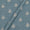 Buy Cotton Cadet Blue Colour Machine Thread and Sequins Embroidered With Self Jacquard Fabric Online 3228X3
