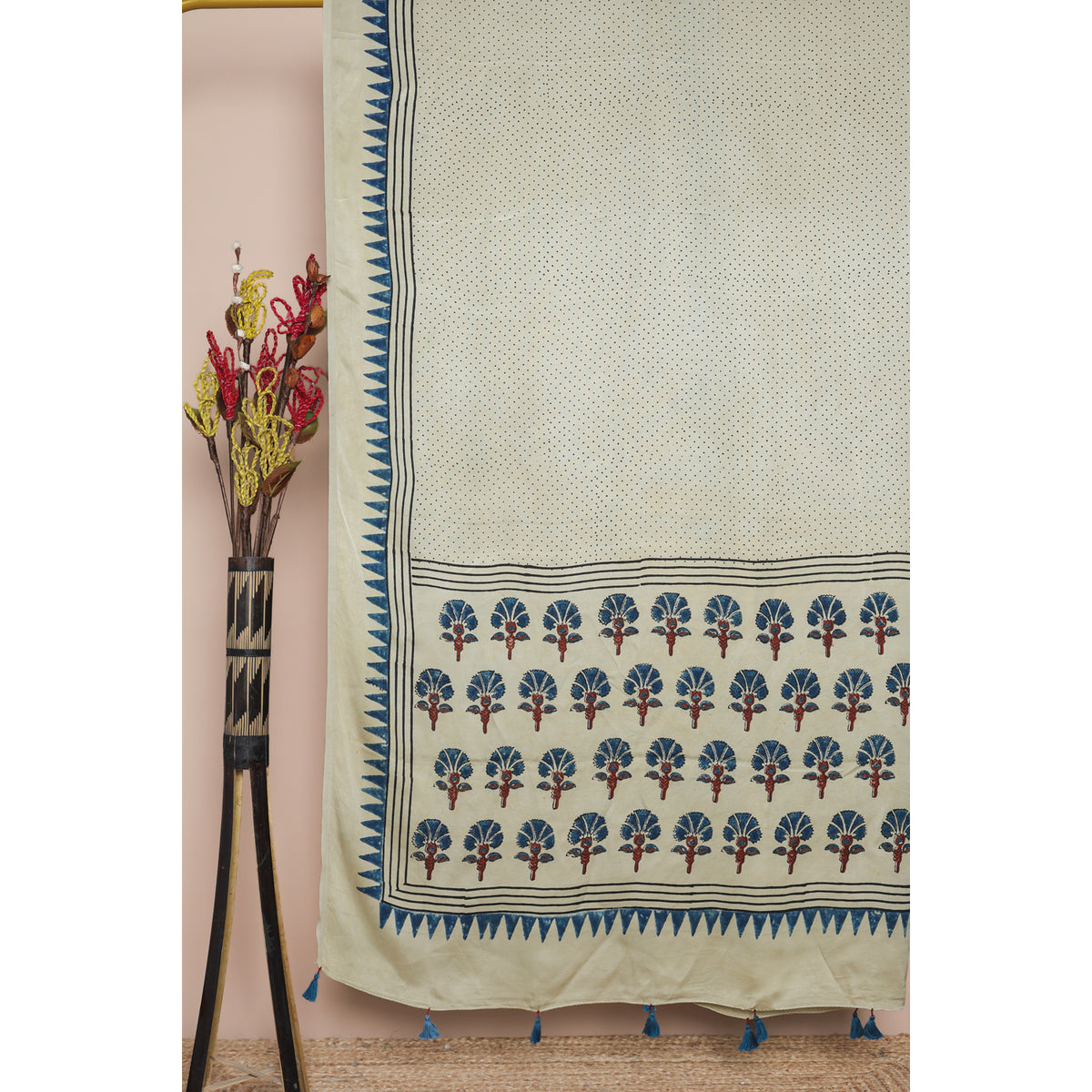 PURE MODAL SILK AJRAKH DUPATTA