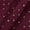 Thread Checks with Sequins Embroidered Dark Maroon Colour Dolla Feel Fabric Cut Of 0.60 Meter