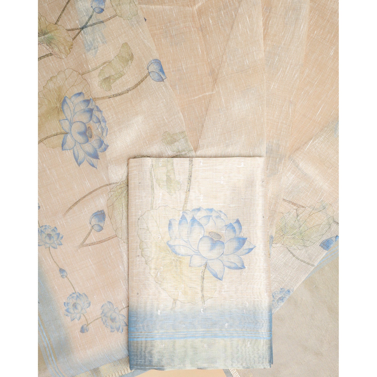 TEHZEEB - TISSUE SILK PRINTED 2 PIECE SET