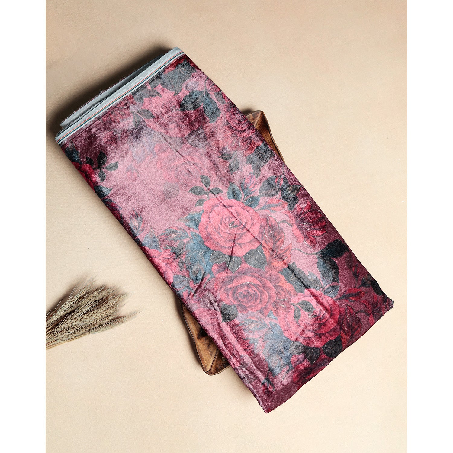 MEHFIL-E-RANG - VELVET DIGITAL PRINTED FABRIC