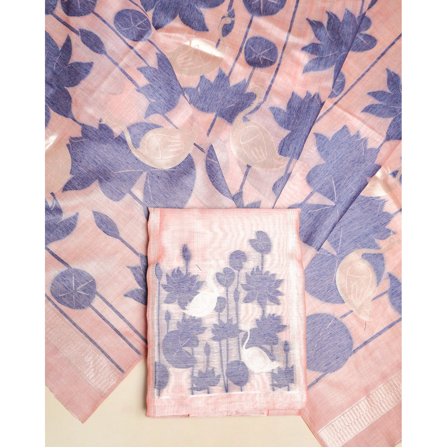 SILK JAMDHANI SUIT SET