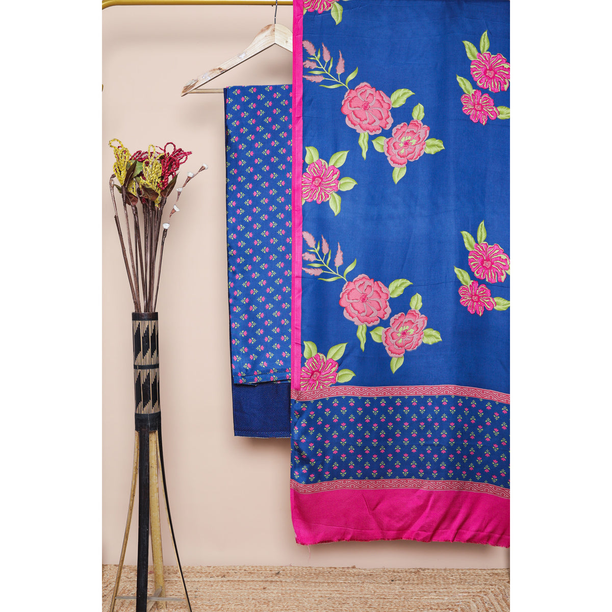 MODAL SILK PRINTED SUIT SET