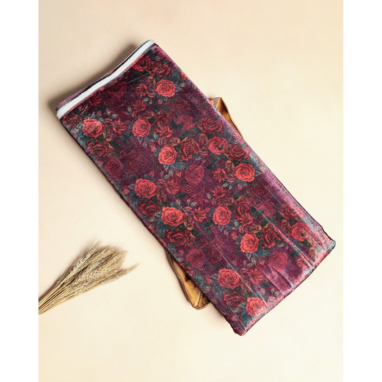 MEHFIL-E-RANG - VELVET DIGITAL PRINTED FABRIC