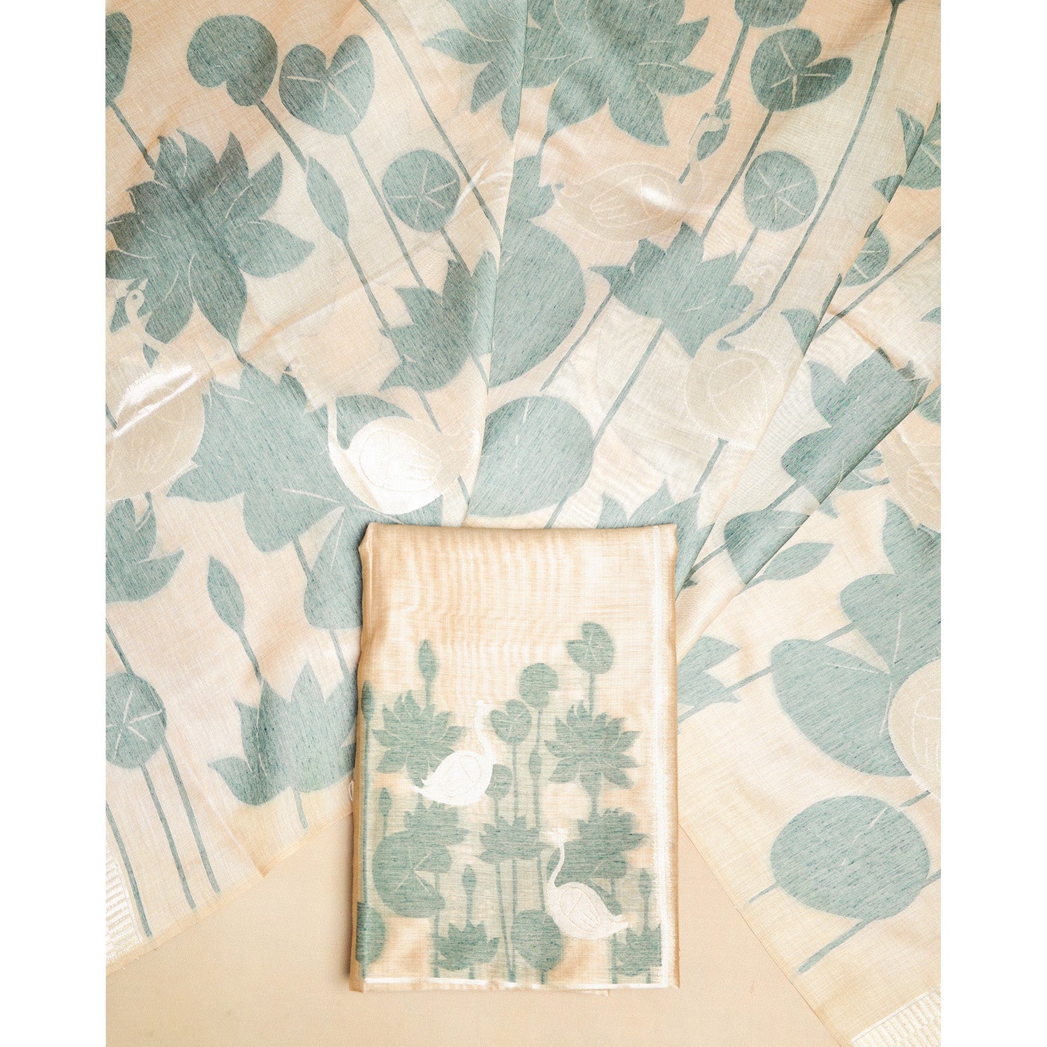 SILK JAMDHANI SUIT SET