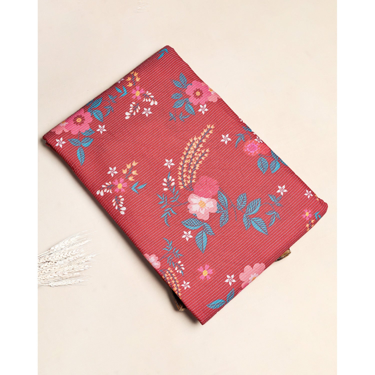 PURE COTTON KANTHA PRINTED FABRIC