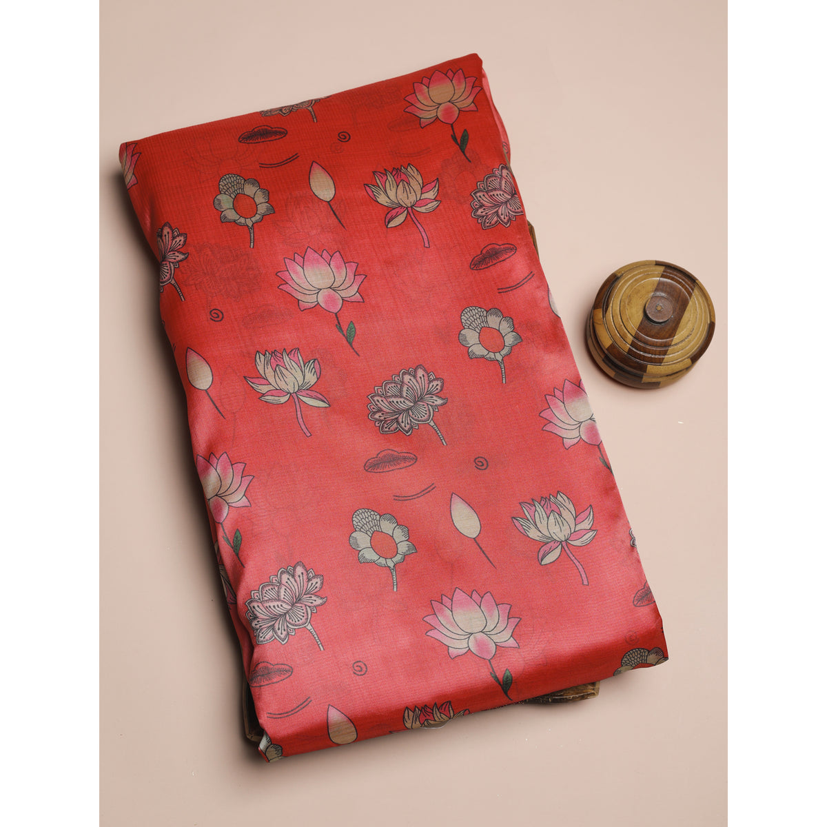 SEMI TUSSAR PRINTED FABRIC