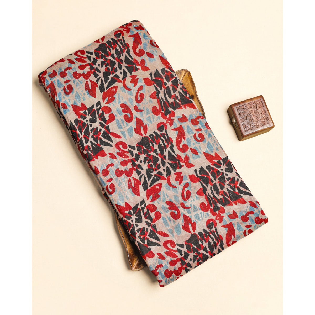 COTTON AJRAKH PRINTED FABRIC