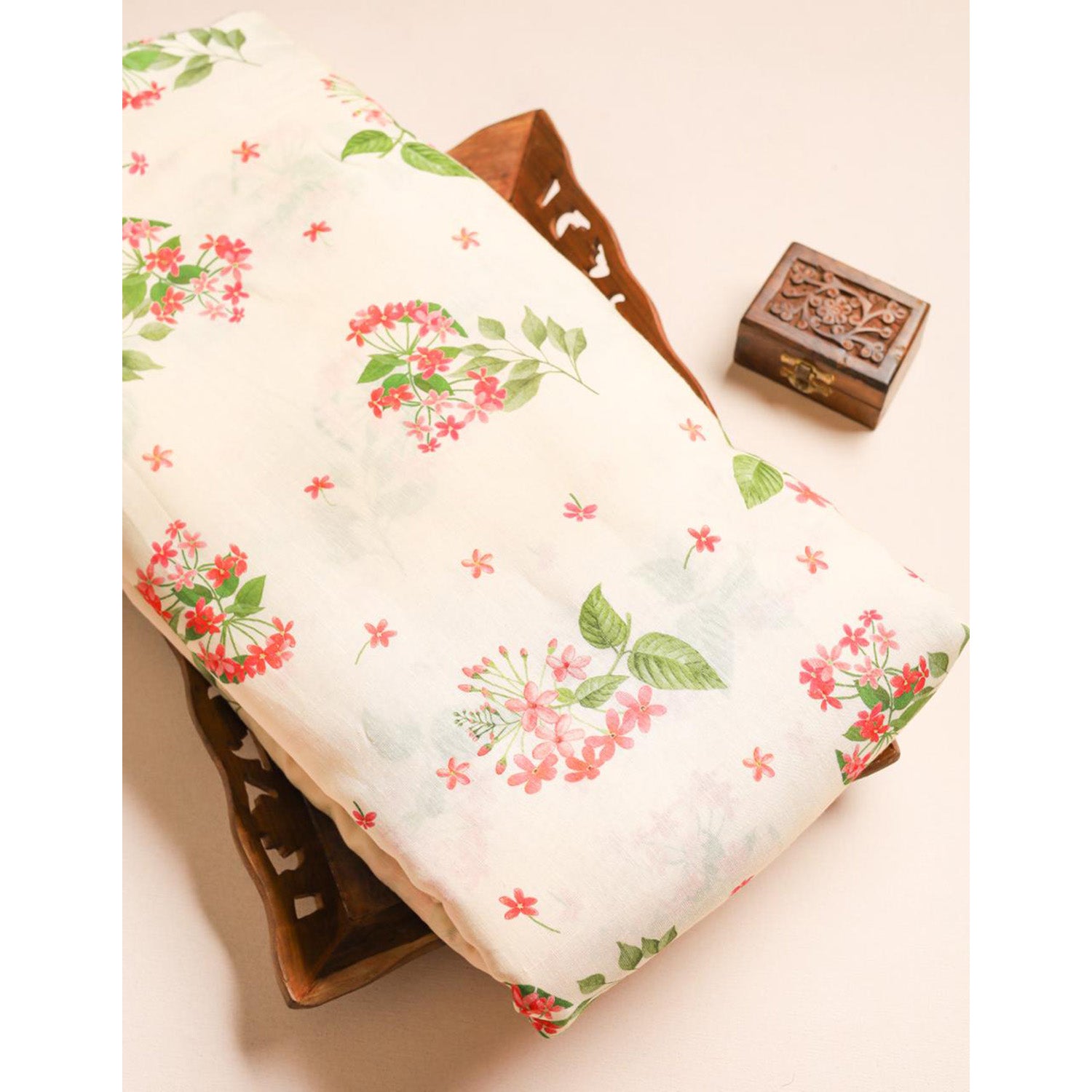 LINEN GEORGETTE PRINTED FABRIC