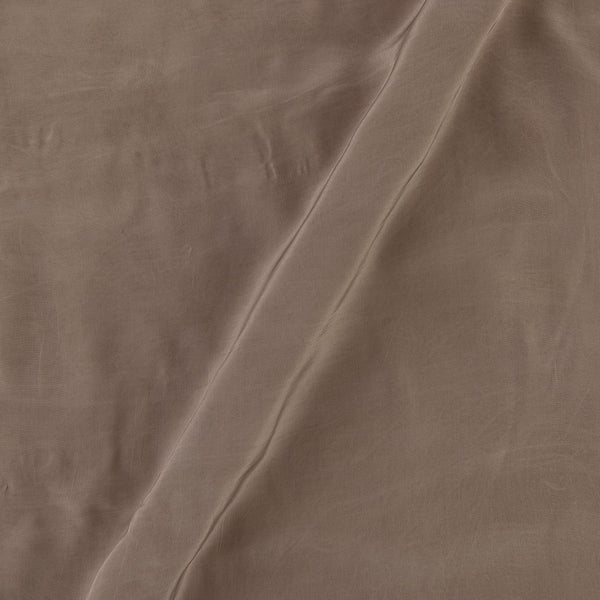 Crepe Silk Feel Nut Brown Colour Plain Dyed 45 Inches Width Fabric