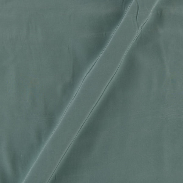 Crepe Silk Feel Cambridge Blue Colour Plain Dyed 46 Inches Width Fabric