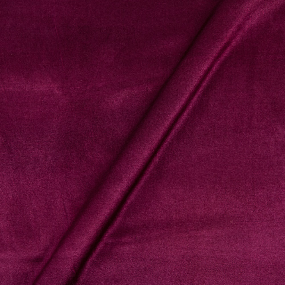 Buy Mashru Gaji Burgundy Colour Dyed Fabric Online