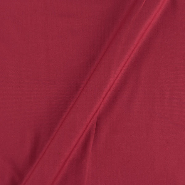 Rayon Cardinal Colour Plain Dyed 43 Inches Width Fabric